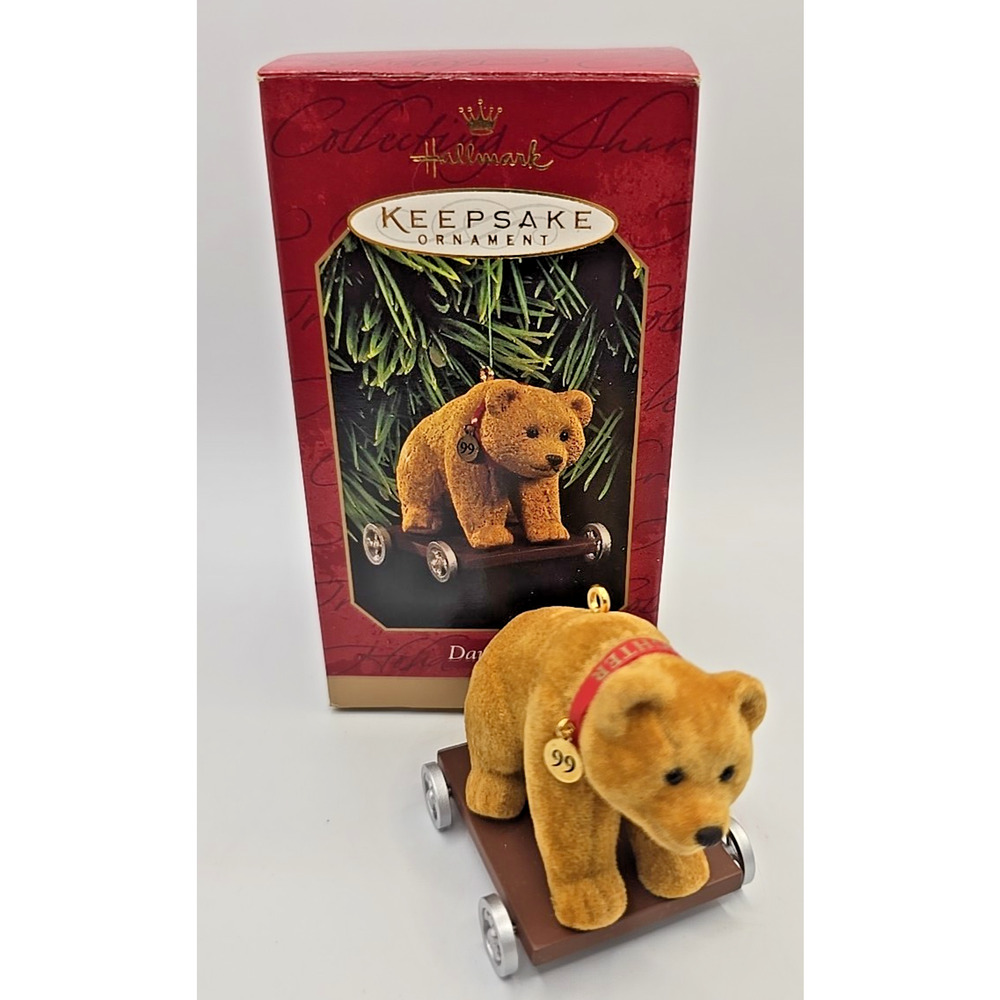 Hallmark 1999 Keepsake Ornament Daughter Bear On Wheels U129